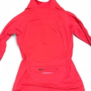 Under Armour coral neon running pullover with zipper
